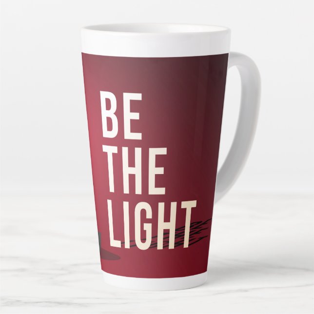 Tasse Latte Motivation et bannière inspirante (Angle droit)