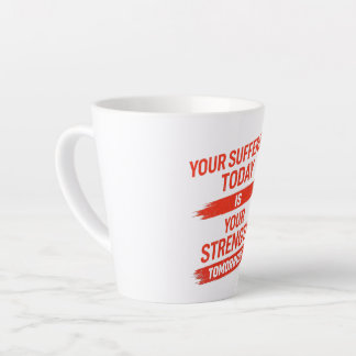 Tasse Latte Motivation Quote Design