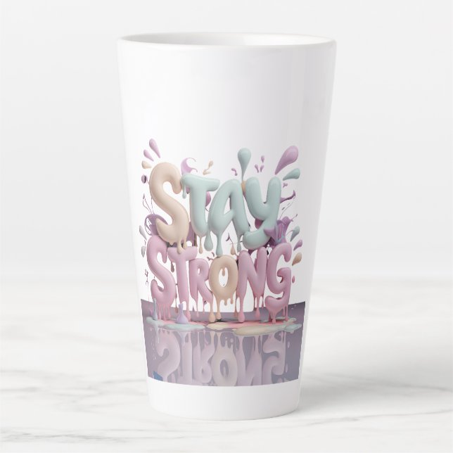 Tasse Latte motiver rester fort (Devant)
