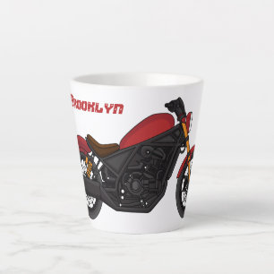 Tasse Latte moto de style croiseur cool