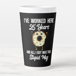 Tasse Latte Mugue de reconnaissance pour 25 ans de service