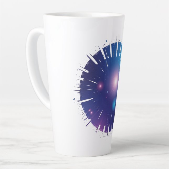 Tasse Latte muqueuses bleues (Angle gauche)