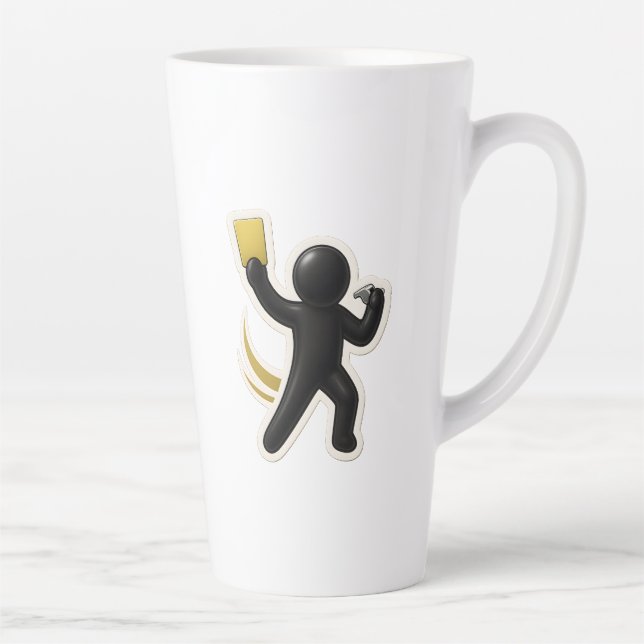 Tasse Latte Musique de football (Droite)