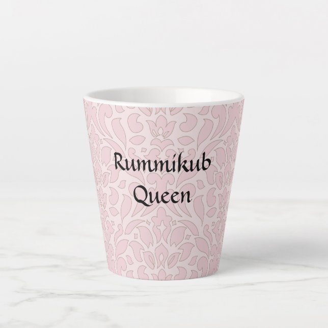 Tasse Latte Musique de la reine Rummikub (Devant)