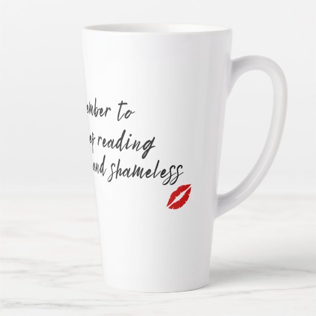 Tasse Latte Musique de lecteur de romance (Droite)