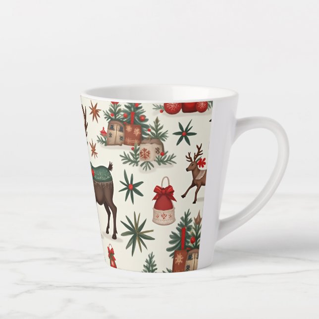 Tasse Latte Musique de Noël (Droite)