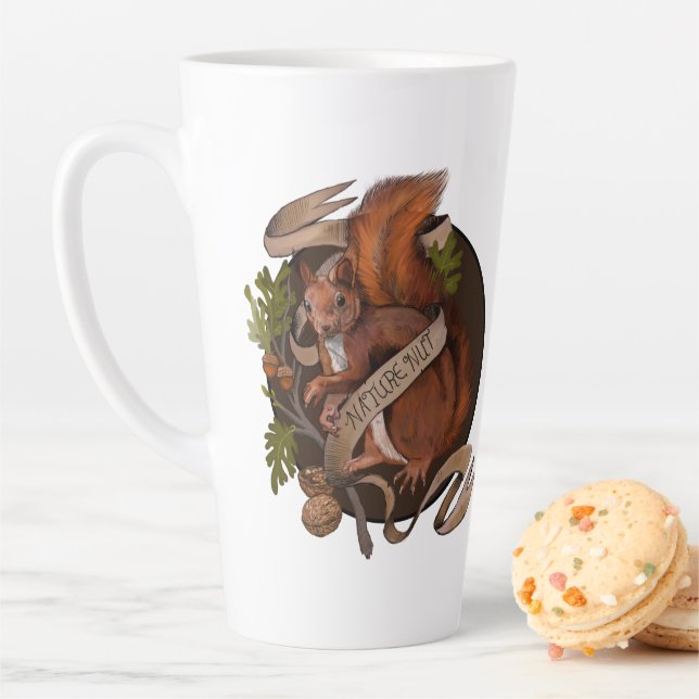 Tasse Latte Musique d'écureuil naturel (En situation)