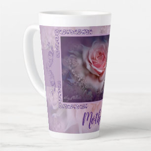 Tasse Latte Musique en latte rose