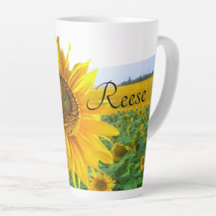Tasse Latte Musique latte de tournesol
