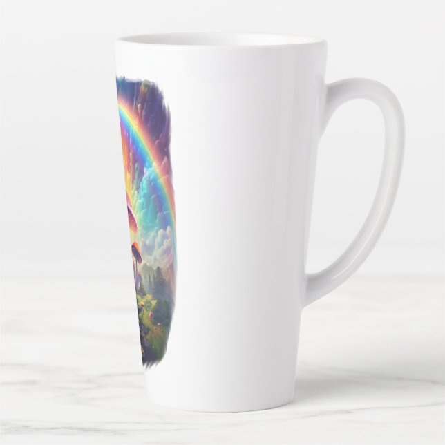 Tasse Latte Musique Latte du Ciel Arc-en-ciel (Droite)
