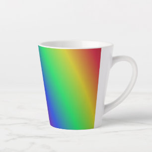 Tasse Latte Musique latte du Motif arc-en-ciel