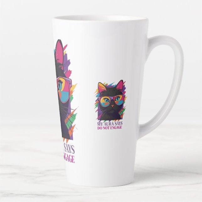 TASSE LATTE MY AURA SAYS (Droite)