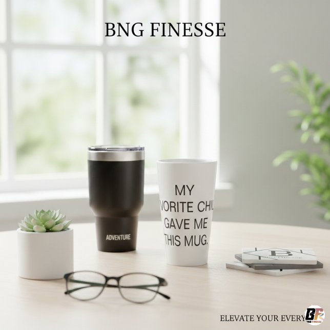 Tasse Latte My Favorite Child Gave Me This Minimalist Funny (Créateur téléchargé)