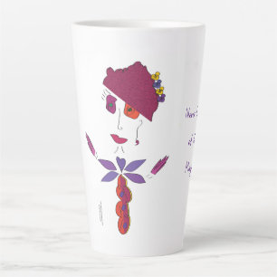 Tasse Latte 'Natalie' - Ne perds jamais la vue en latte