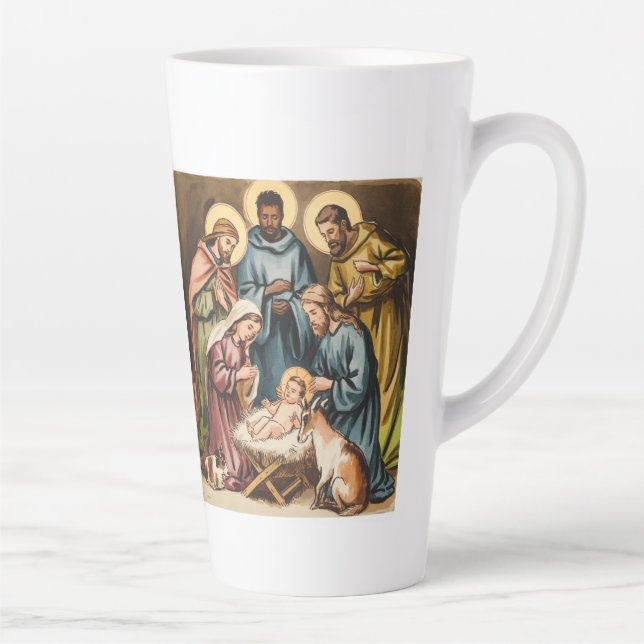 Tasse Latte Nativité naissance de jésus (Droite)