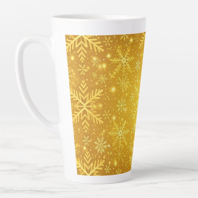 Tasse Latte Neige dorée (Gauche)