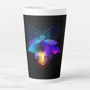 Tasse Latte Neon Firefly sur noir