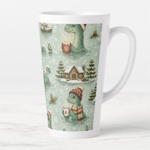 Tasse Latte Nessie de Noël Monstre du Loch Ness Confortable Cr