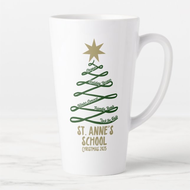 Tasse Latte Noël 2025 (Droite)