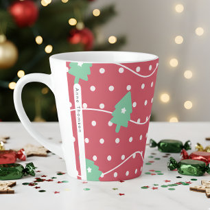 Tasse Latte Noël bonbons motif de Noël