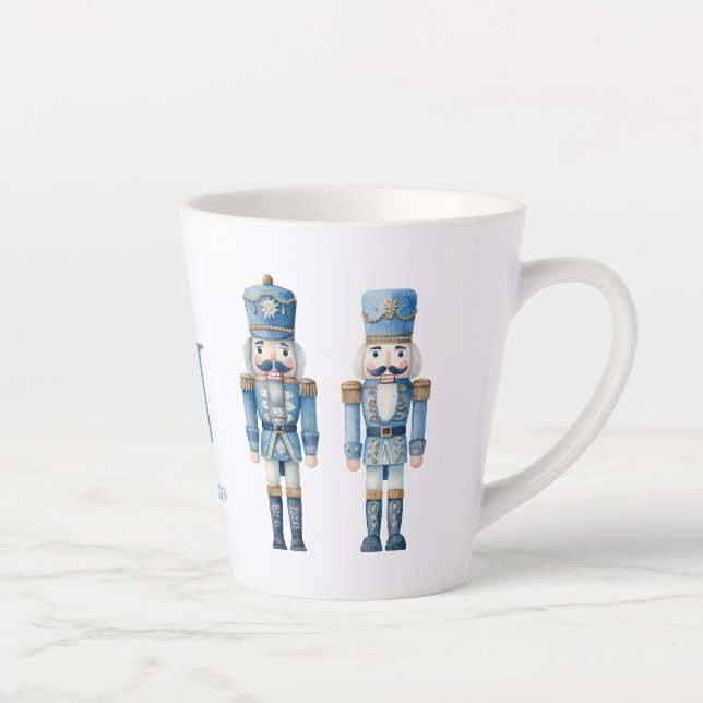 Tasse Latte Noël Casse-Noisette Bleu (Droite)