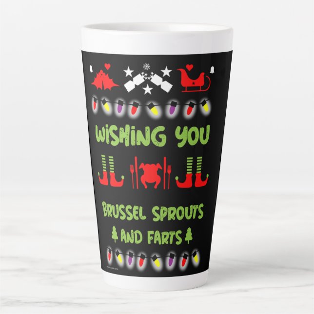 Tasse Latte Noël grincheux (Devant)