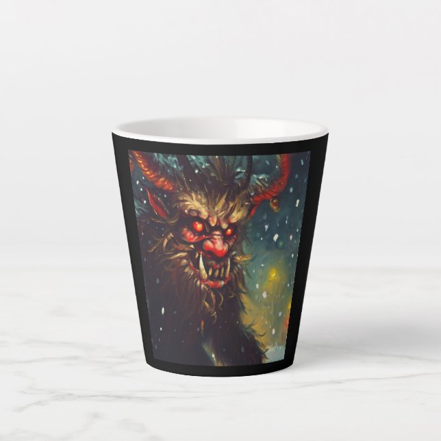 Tasse Latte Noël Krampus 4 (Devant)