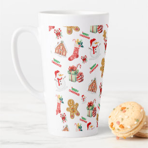 Tasse Latte Noël Motif sans ambages
