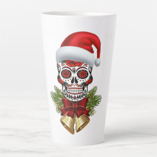 Tasse Latte Noël Père Noël Jour Du Crâne Sugar Morts