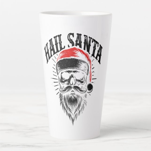 Tasse Latte Noël Red Père Noël (Devant)