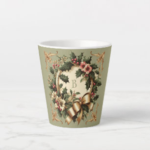 Tasse Latte Noël victorien/classique/Vintage