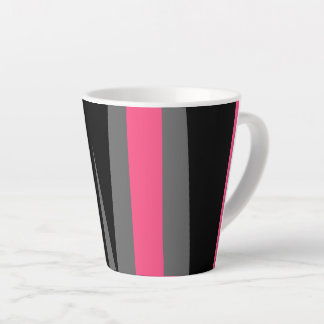 Tasse Latte Noir rose et gris