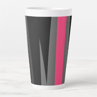 Tasse Latte Noir rose et gris