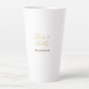 Tasse Latte Nom de l'enterrement de vie de jeune fille Boots &