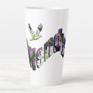 Tasse Latte Nom floral Wendy,