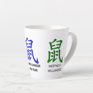 Tasse Latte Nom moderne Chinois Nouvel An DU RAT