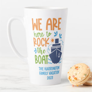 Tasse Latte Nom personnalisé / Croisière texte