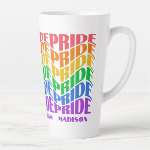Tasse Latte Nom personnalisé Fierté