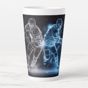 Tasse Latte Nom personnalisé Hockey sur glace