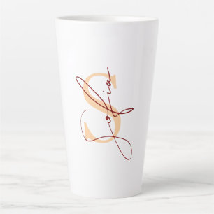 Tasse Latte Nom personnalisé moderne et élégant