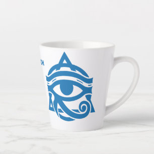 Tasse Latte Nom personnalisé OEil de Horus