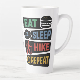 Tasse Latte Nom personnalisé Randonnée