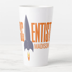 Tasse Latte Nom personnalisé Rocket Scientist