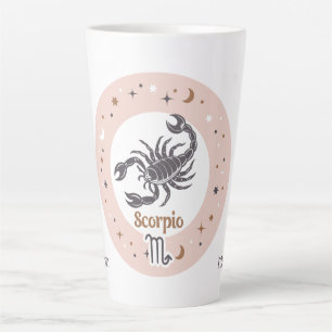 Tasse Latte Nom personnalisé Scorpion SIGNE Zodiaque