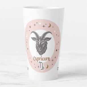 Tasse Latte Nom personnalisé SIGNE Zodiaque Capricorne
