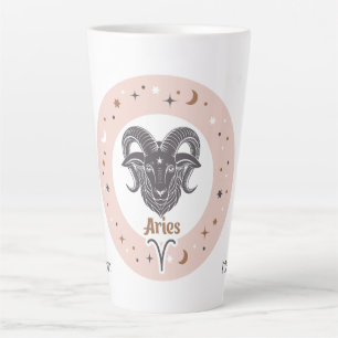 Tasse Latte Nom personnalisé Zodiac Sign Ays