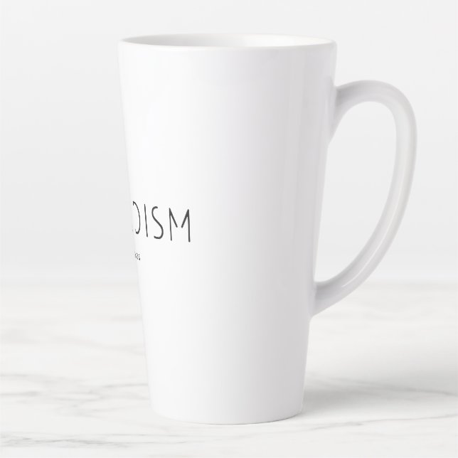 Tasse Latte Nomadism Records Logo Noir (Droite)