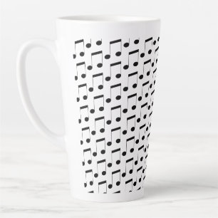 Tasse Latte Notes musicales,