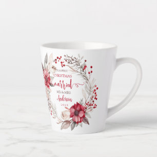 Tasse Latte Notre premier mariage de Noël