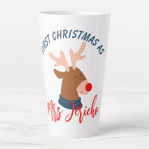 Tasse Latte Notre premier Noël en tant que M. et Mme Newlyhed